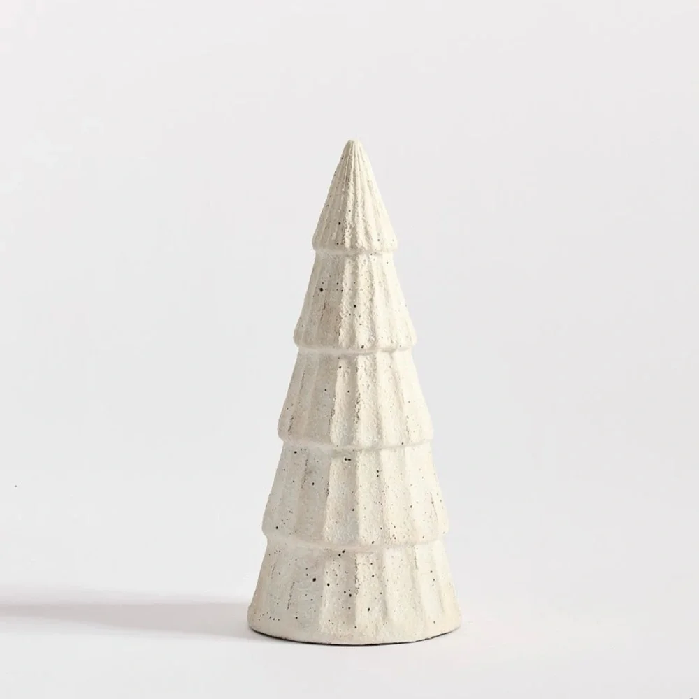 Pottery Barn Artisan Handcrafted Terracotta Medium 14” Christmas Tree NEW IN BOX